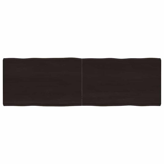 vidaXL Table Top Dark Brown 160x50x(2-6) cm Live Edge
