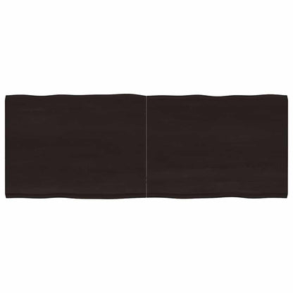 vidaXL Table Top Dark Brown 160x60x(2-4) cm Live Edge