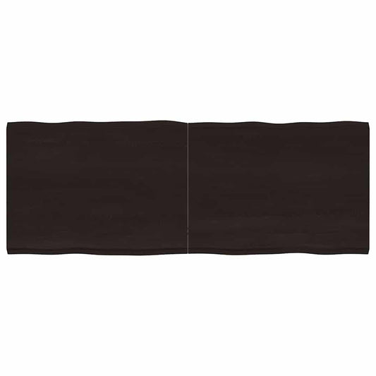 vidaXL Table Top Dark Brown 160x60x(2-4) cm Live Edge