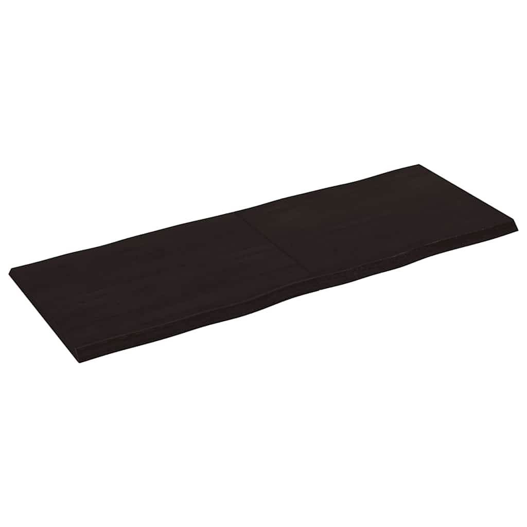 vidaXL Table Top Dark Brown 160x60x(2-4) cm Live Edge