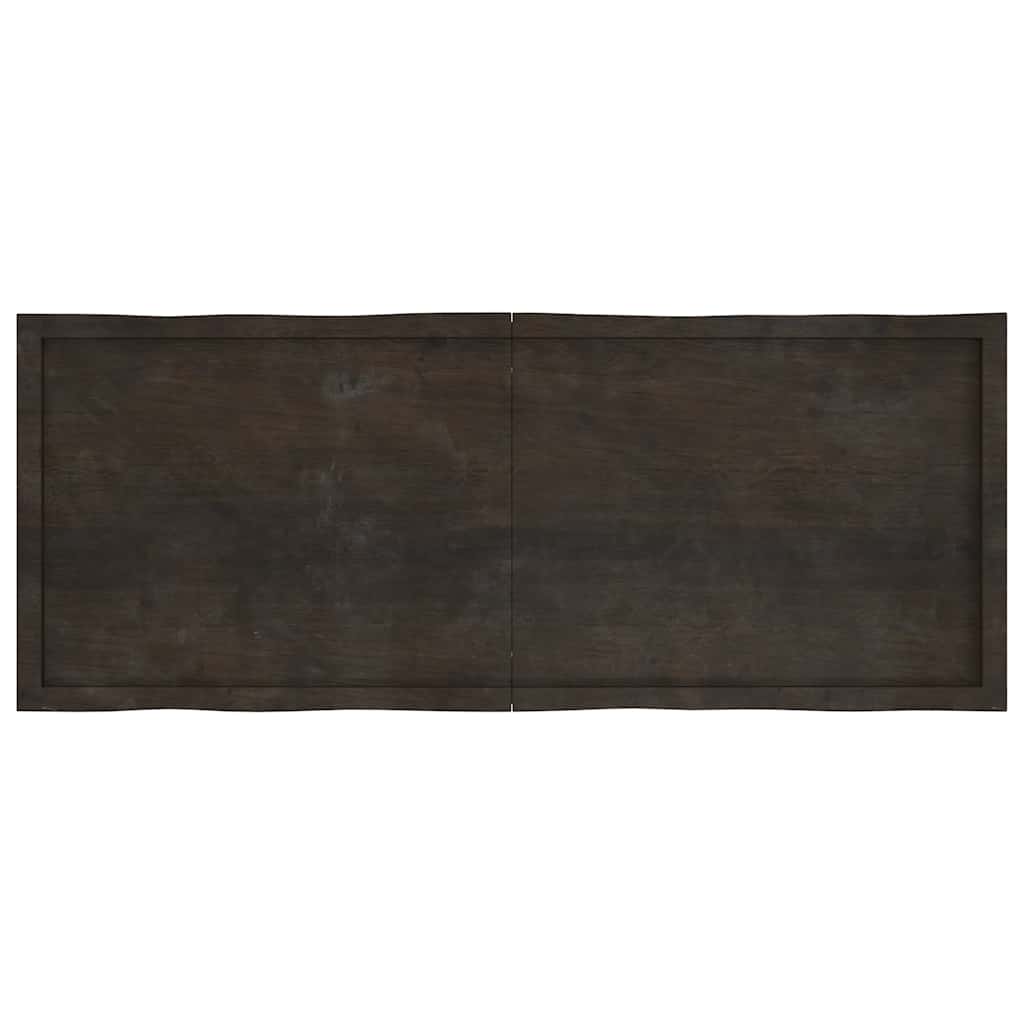 vidaXL Table Top Dark Brown 160x60x(2-4) cm Live Edge