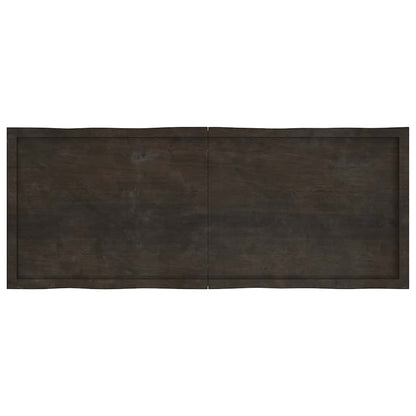vidaXL Table Top Dark Brown 160x60x(2-4) cm Live Edge