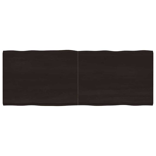 vidaXL Table Top Dark Brown 160x60x(2-4) cm Live Edge