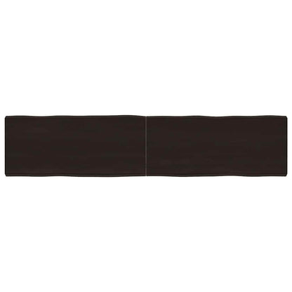 vidaXL Table Top Dark Brown 180x40x(2-6) cm Live Edge