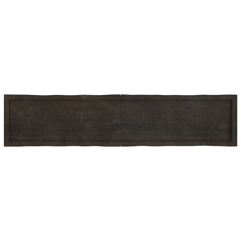 vidaXL Table Top Dark Brown 180x40x(2-6) cm Live Edge