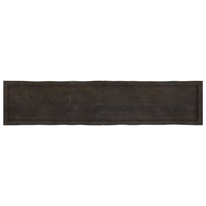vidaXL Table Top Dark Brown 180x40x(2-6) cm Live Edge
