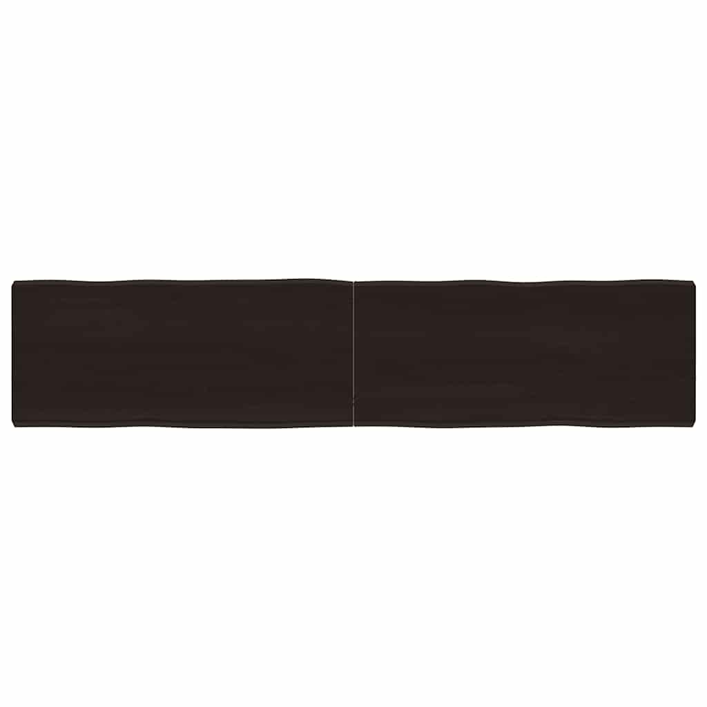 vidaXL Table Top Dark Brown 180x40x(2-6) cm Live Edge
