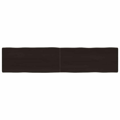 vidaXL Table Top Dark Brown 180x40x(2-6) cm Live Edge