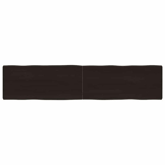 vidaXL Table Top Dark Brown 180x40x(2-6) cm Live Edge