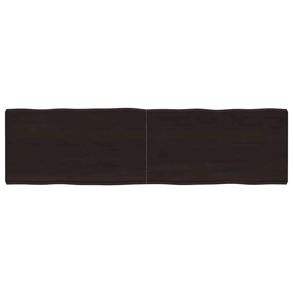vidaXL Table Top Dark Brown 180x50x(2-6) cm Live Edge