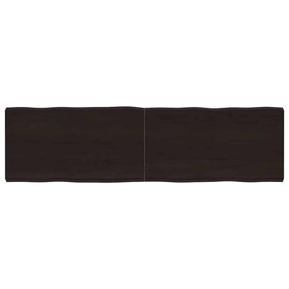 vidaXL Table Top Dark Brown 180x50x(2-6) cm Live Edge