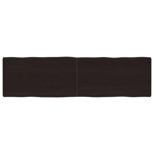 vidaXL Table Top Dark Brown 180x50x(2-6) cm Live Edge