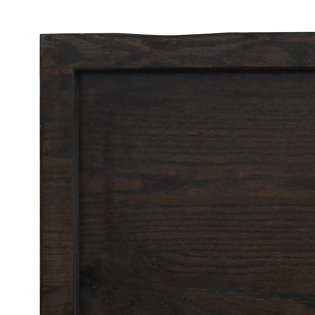 vidaXL Table Top Dark Brown 180x50x(2-6) cm Live Edge