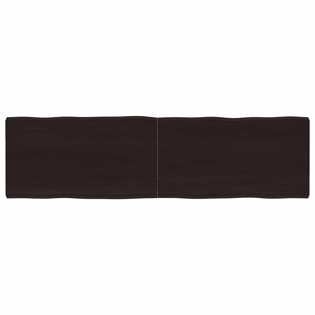 vidaXL Table Top Dark Brown 180x50x(2-6) cm Live Edge