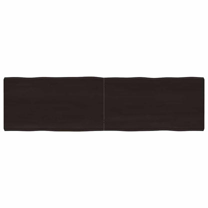 vidaXL Table Top Dark Brown 180x50x(2-6) cm Live Edge
