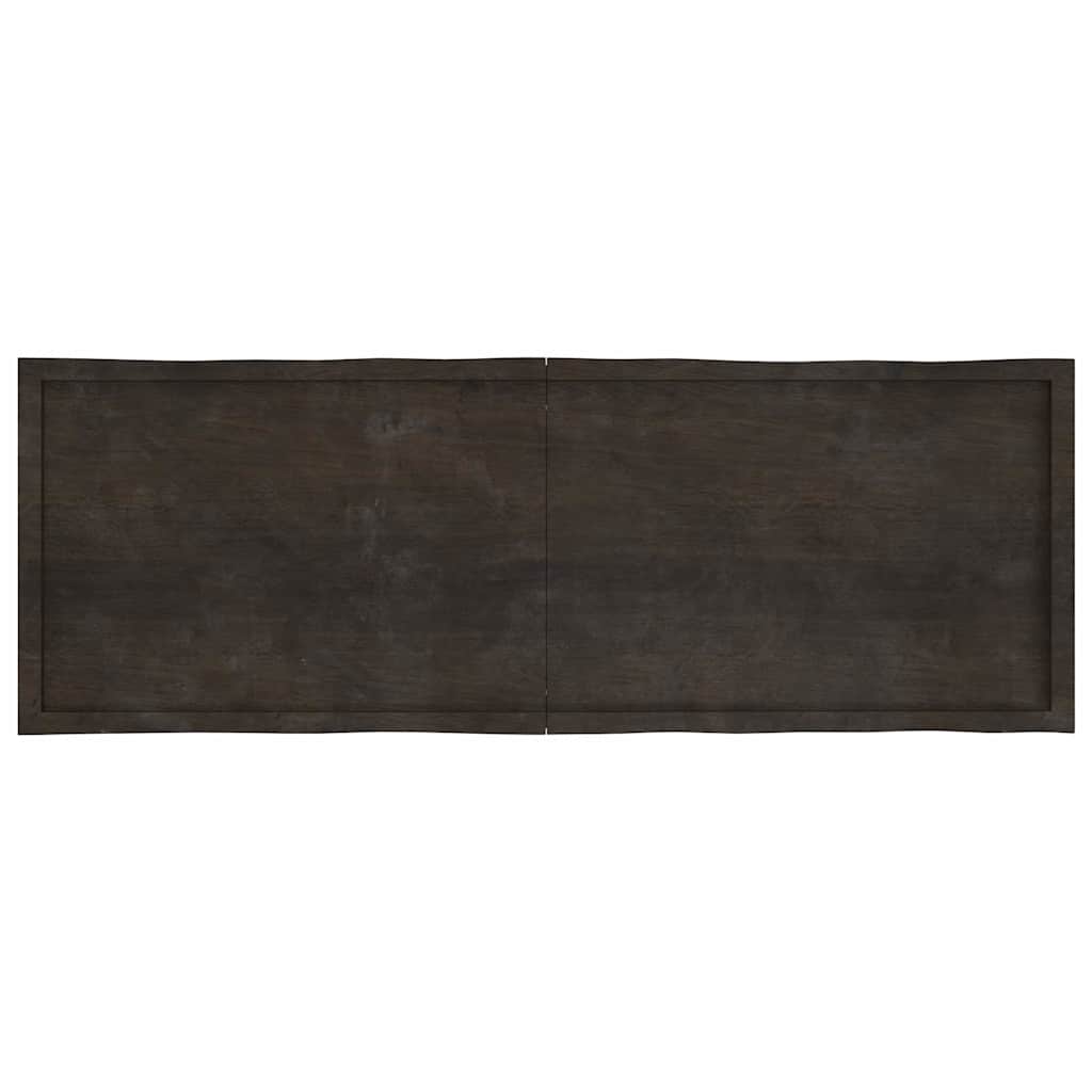 vidaXL Table Top Dark Brown 180x60x(2-4) cm Live Edge