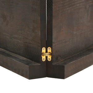 vidaXL Table Top Dark Brown 220x60x(2-6) cm Treated Solid Wood Live Edge