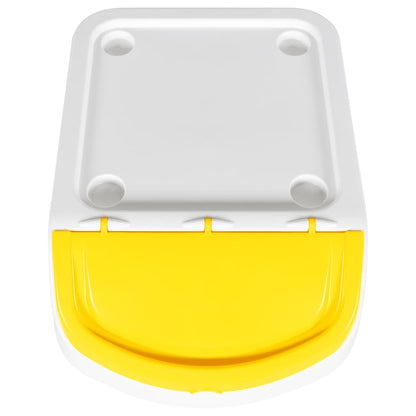 vidaXL Stackable Waste Bins with Lids 3 pcs White PP 78 L