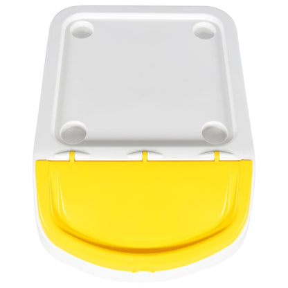 vidaXL Stackable Waste Bins with Lids 3 pcs White PP 120 L