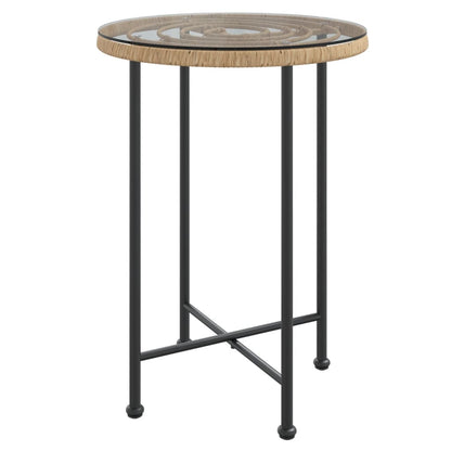 vidaXL Garden Dining Set | Black | Steel | Garden Dining Set | Round | Modern