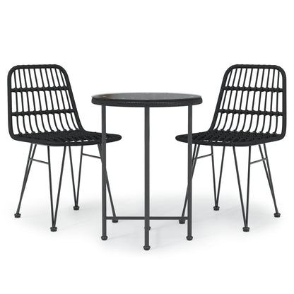 vidaXL Garden Dining Set | Black