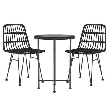 vidaXL Garden Dining Set | Black