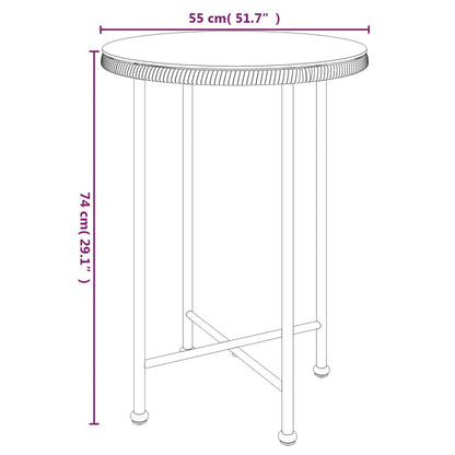 vidaXL Garden Dining Set | Black