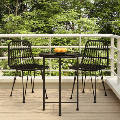 vidaXL Garden Dining Set | Black