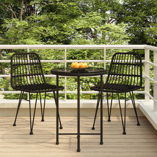 vidaXL Garden Dining Set | Black