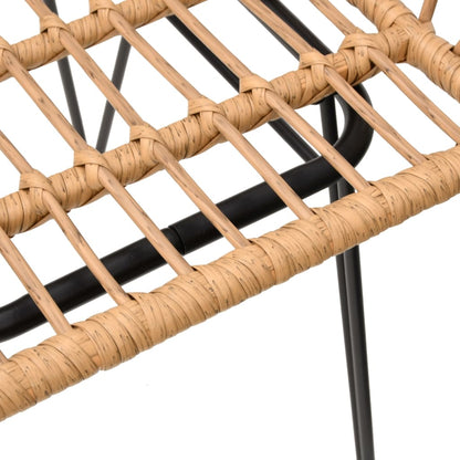 vidaXL Garden Dining Set | Black | Poly Rattan | Medium | Ergonomic