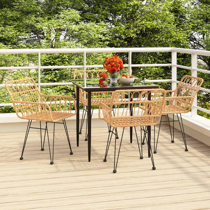 vidaXL Garden Dining Set | Black