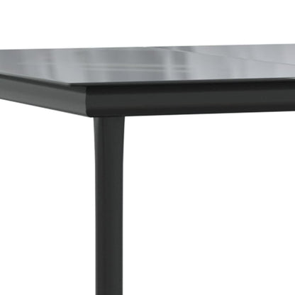 vidaXL Garden Dining Set | Black | Steel | Medium | Durable | Garden Dining Set