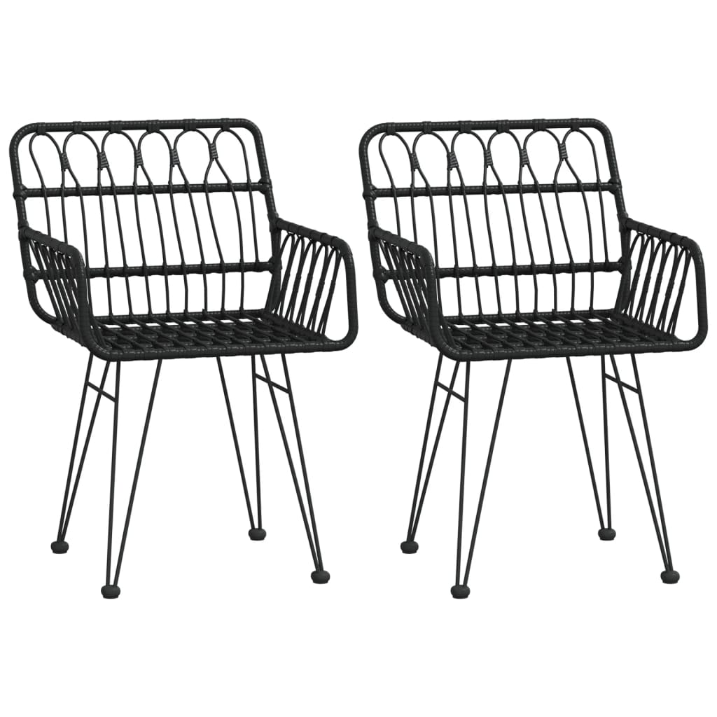 vidaXL Garden Dining Set | Black