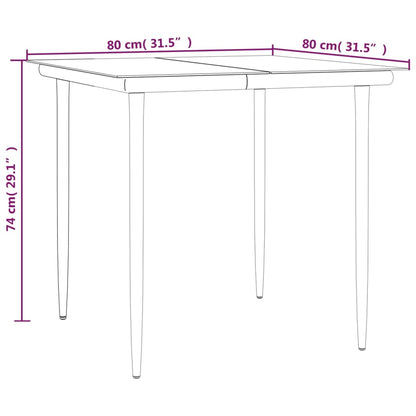 vidaXL Garden Dining Set | Black