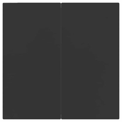 vidaXL 5 Piece Garden Dining Set Black Poly Rattan