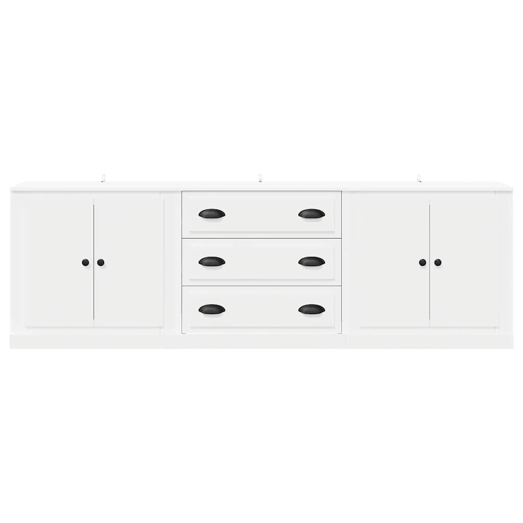 vidaXL Sideboards 3 pcs White Engineered Wood