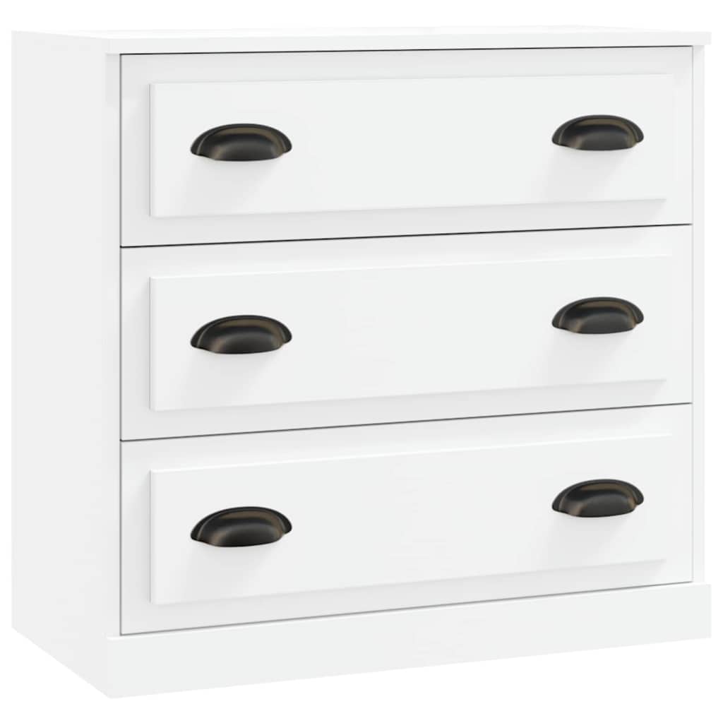 vidaXL Sideboards 3 pcs White Engineered Wood