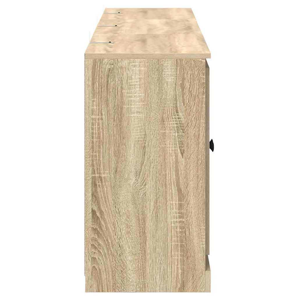 vidaXL Sideboards 3 pcs Sonoma Oak Engineered Wood