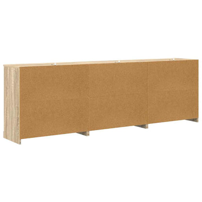 vidaXL Sideboards 3 pcs Sonoma Oak Engineered Wood