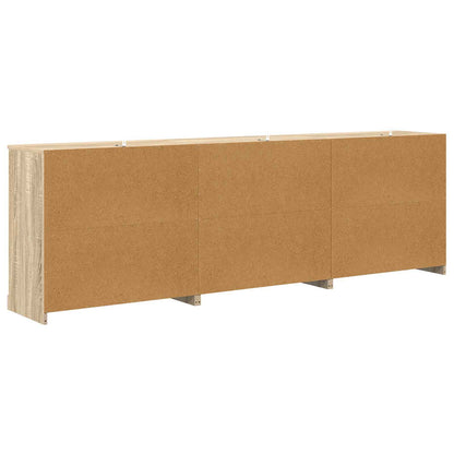 vidaXL Sideboards 3 pcs Sonoma Oak Engineered Wood