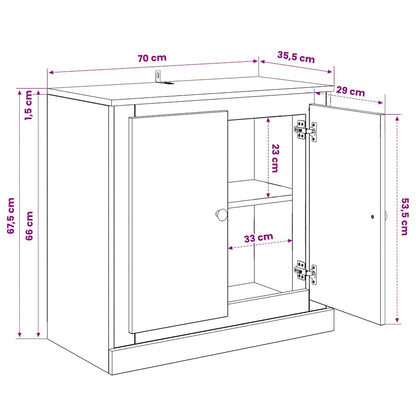 vidaXL Sideboards 3 pcs Concrete Grey Engineered Wood
