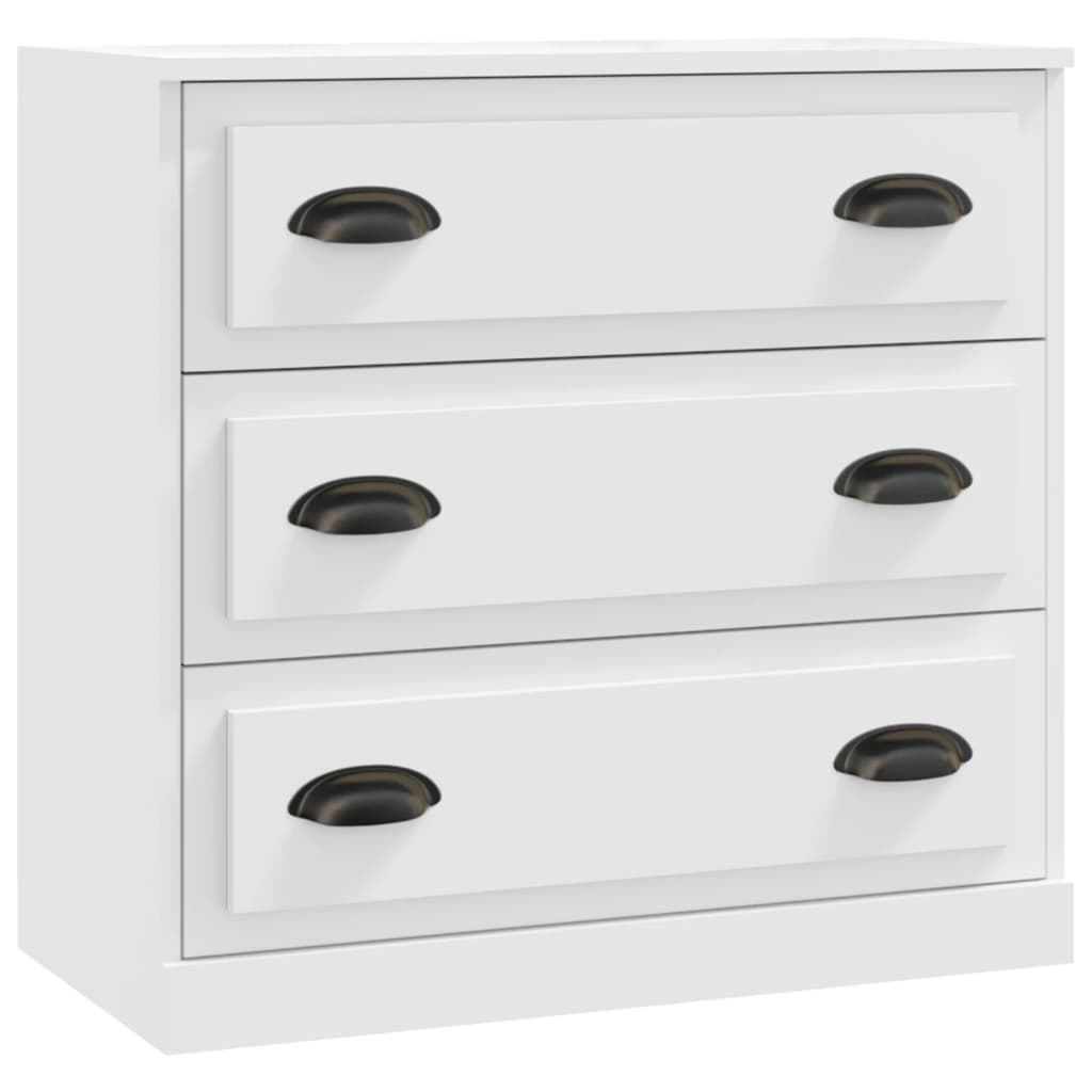 vidaXL Sideboard |  Set of 2 | White | Engineered Wood | Medium | Sideboard
