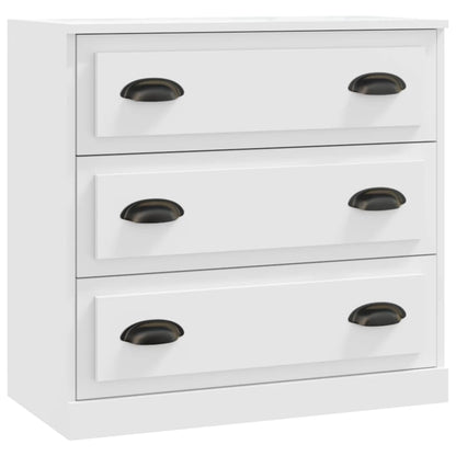 vidaXL Sideboard |  Set of 2 | White | Engineered Wood | Medium | Sideboard