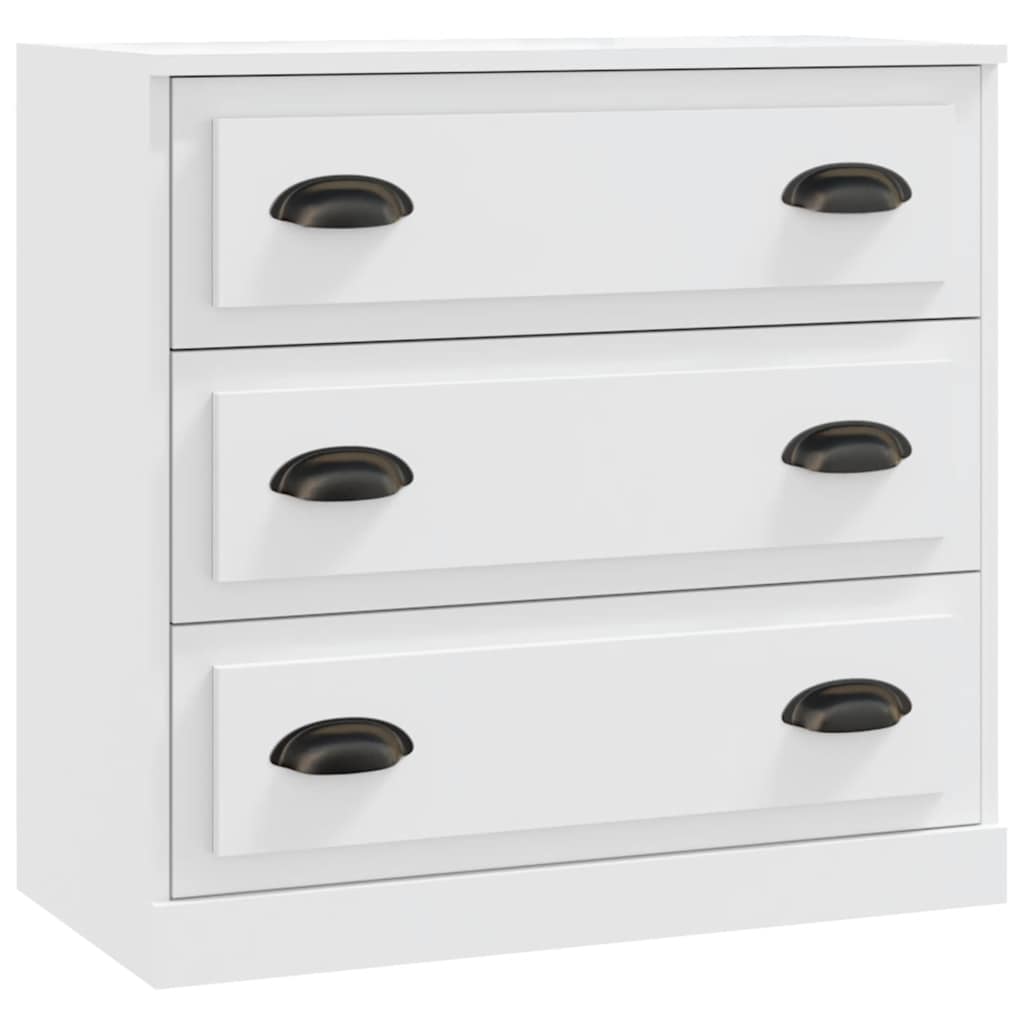 vidaXL Sideboards 2 pcs White Engineered Wood