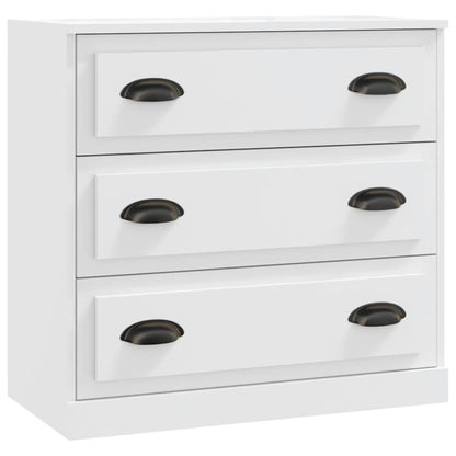 vidaXL Sideboards 2 pcs White Engineered Wood