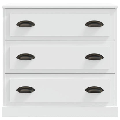 vidaXL Sideboard |  Set of 2 | White | Engineered Wood | Medium | Sideboard