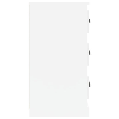 vidaXL Sideboard | Set of 2 | High Gloss White | Engineered Wood | Medium
