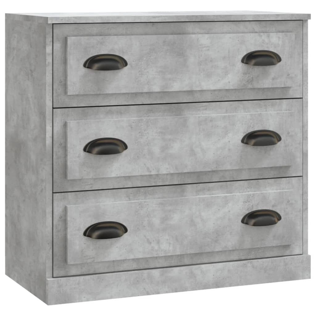 vidaXL Sideboard | Set of 2 | Concrete grey | Engineered wood | Medium