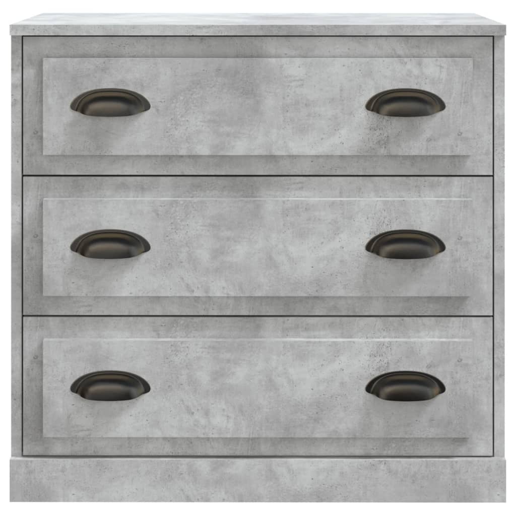 vidaXL Sideboard | Set of 2 | Concrete grey | Engineered wood | Medium
