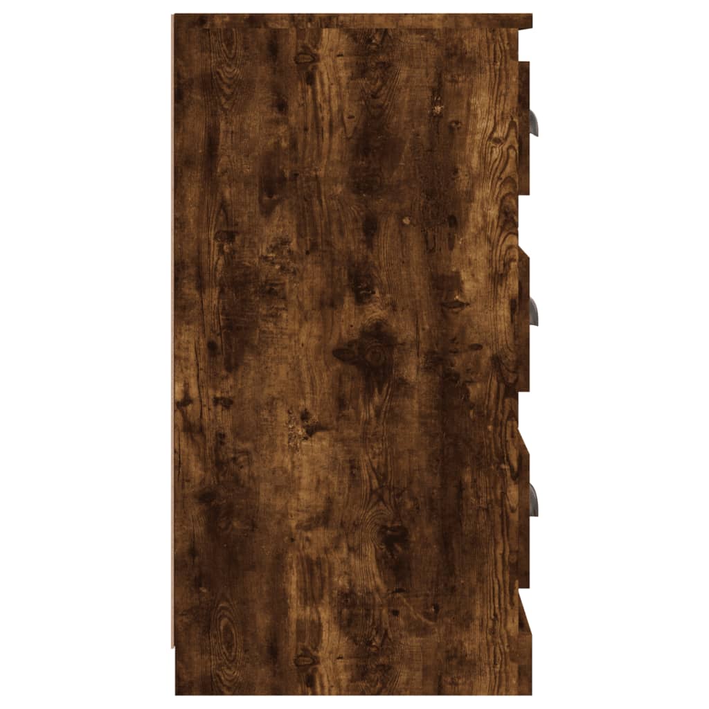 vidaXL Sideboards 2 pcs Smoked Oak Engineered Wood